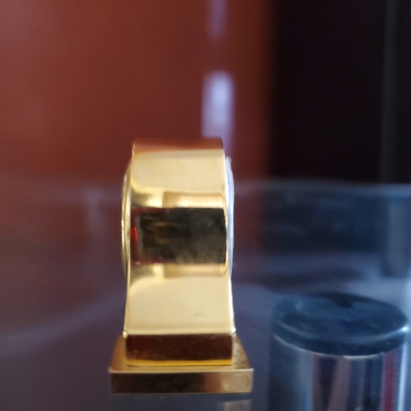 Rare Collector's Gold Mini Clock Mickey & Minnie - Picture 3 of 4